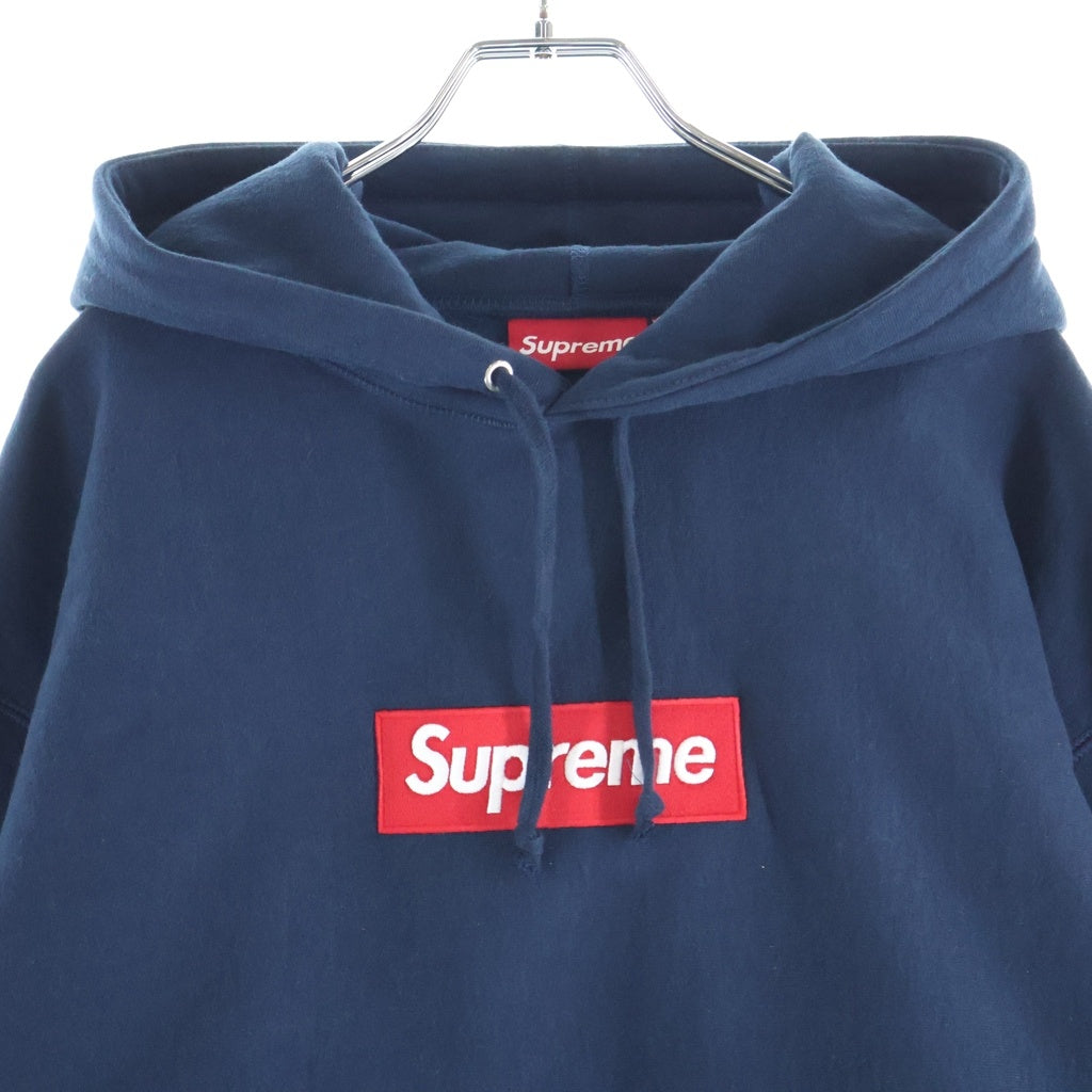 SUPREME(シュプリーム) 24AW Box Logo Hooded Sweatshirt ボックスロゴデザイン フーデッド スウェット パーカー ネイビー