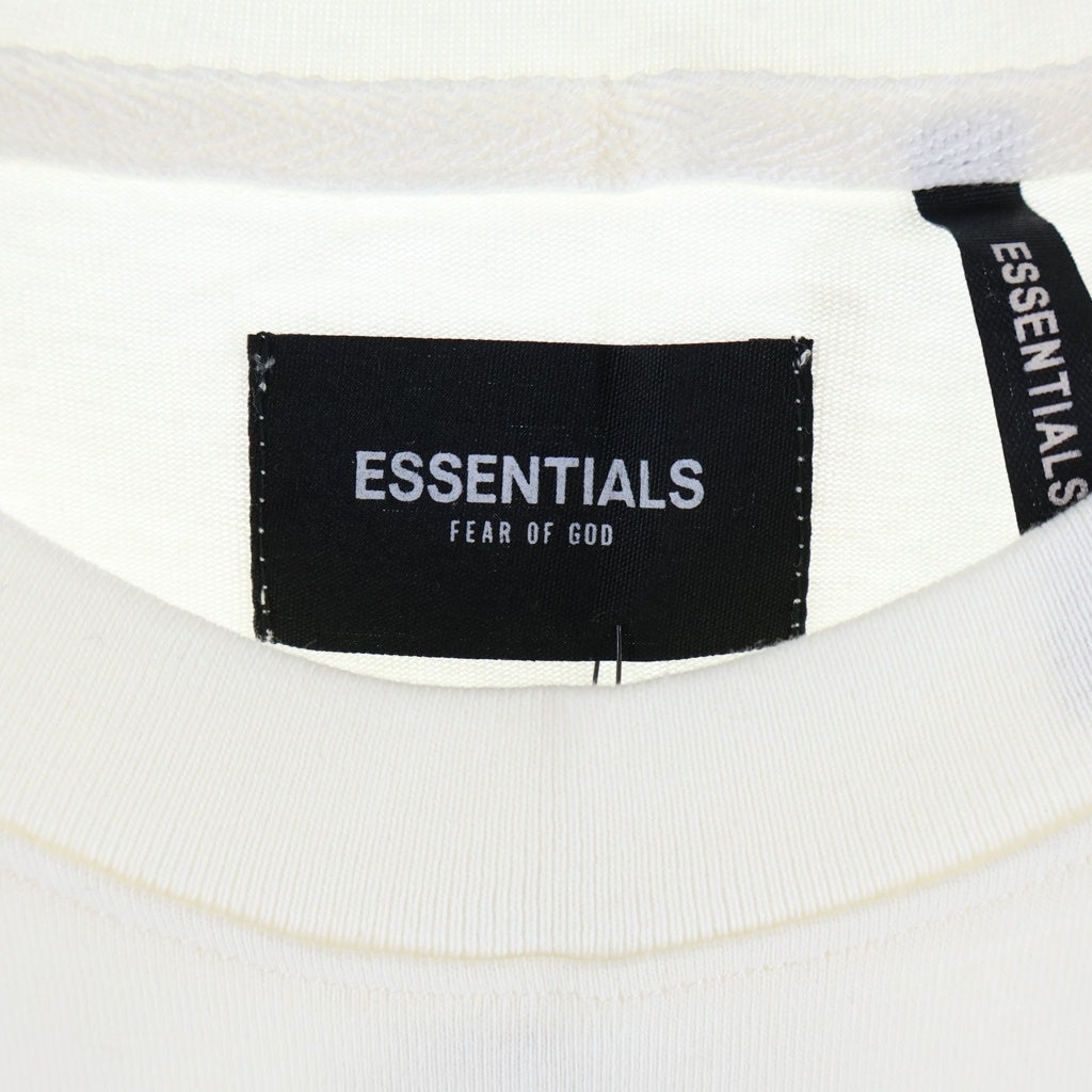 FEAR OF GOD ESSENTIALS(フィアオブゴッド エッセンシャルズ) バックロゴデザイン クルーネック カットソー 半袖Tシャツ ホワイト