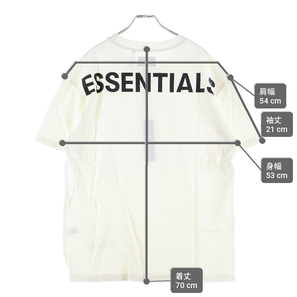 FEAR OF GOD ESSENTIALS(フィアオブゴッド エッセンシャルズ) バックロゴデザイン クルーネック カットソー 半袖Tシャツ ホワイト
