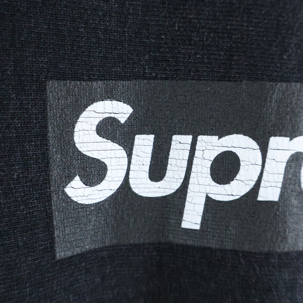 SUPREME(シュプリーム) 25SS Washed Box Logo Crewneck sweatshirt ウオッシュド ボックスロゴデザイン クルーネック スウェット トレーナー ブラック