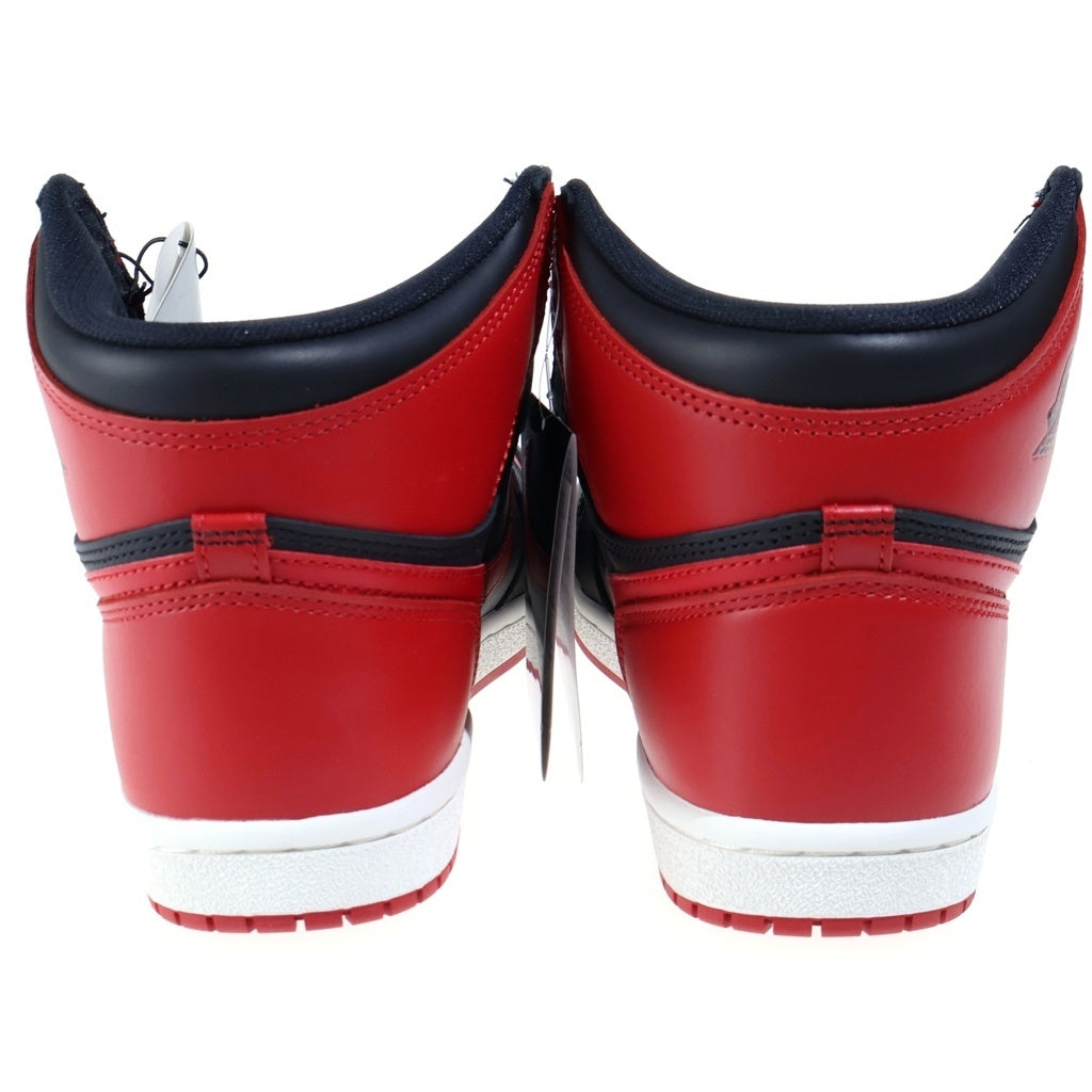 NIKE(ナイキ) AIR JORDAN HIGH 85 BRED 2025 エアジョーダン 1 ブレッド ハイカットスニーカー US10.5/28.5cm レッド/ブラック HV6674-067