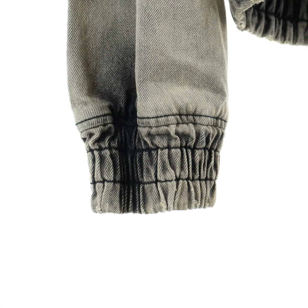 juun.j(ジュン ジェイ) Distressed Denim Zip-Up Hoodie デストロイ加工 デニム ジップアップフーディー グレー JC3841H015