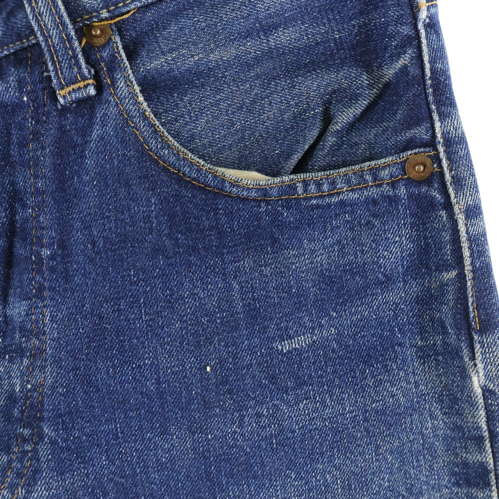 Levi's(リーバイス) 70S 501 ビッグE ボタン裏刻印 6不均等V ボタンフライストレートデニム パンツ インディゴ