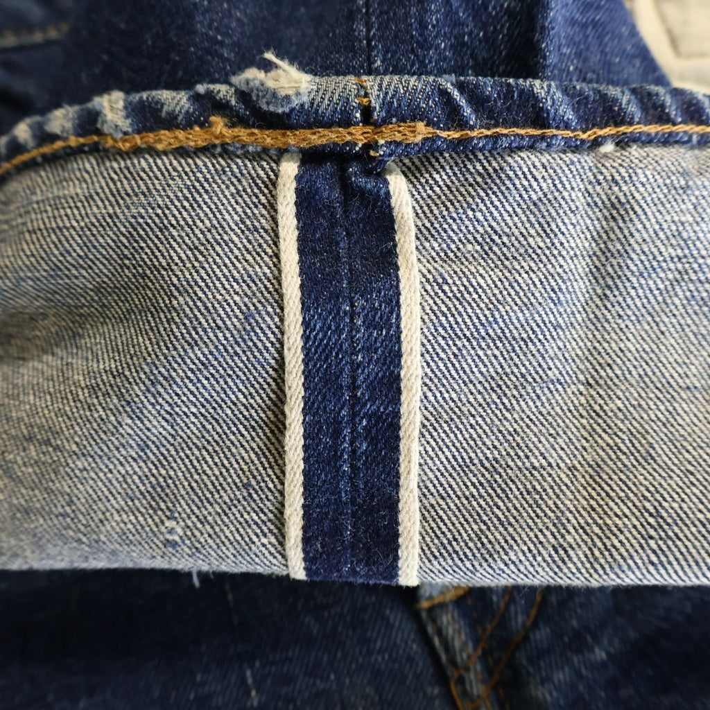 Levi's(リーバイス) 70S 501 ビッグE ボタン裏刻印 6不均等V ボタンフライストレートデニム パンツ インディゴ
