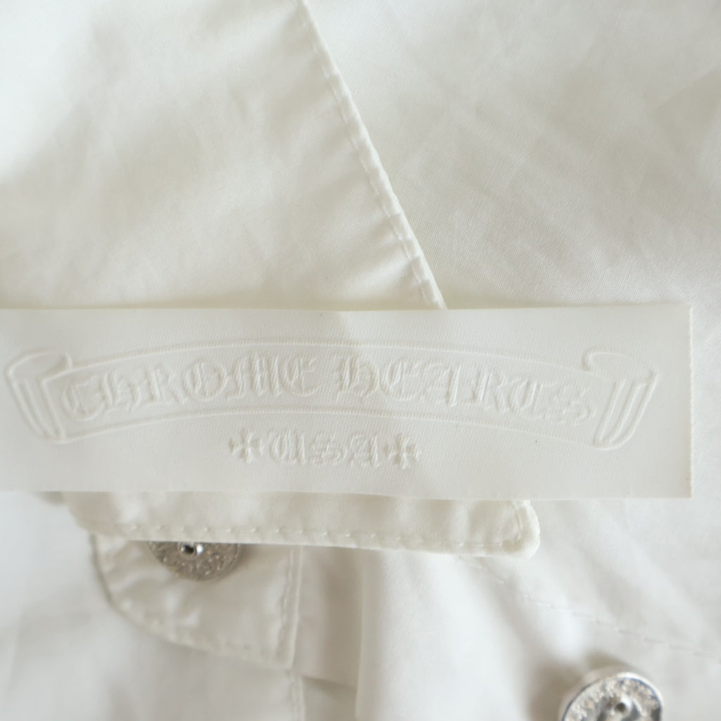 CHROME HEARTS(クロムハーツ) Y NOT MAHAL KITA ワイノット マハルキタオーバーサイズ長袖シャツ ホワイト