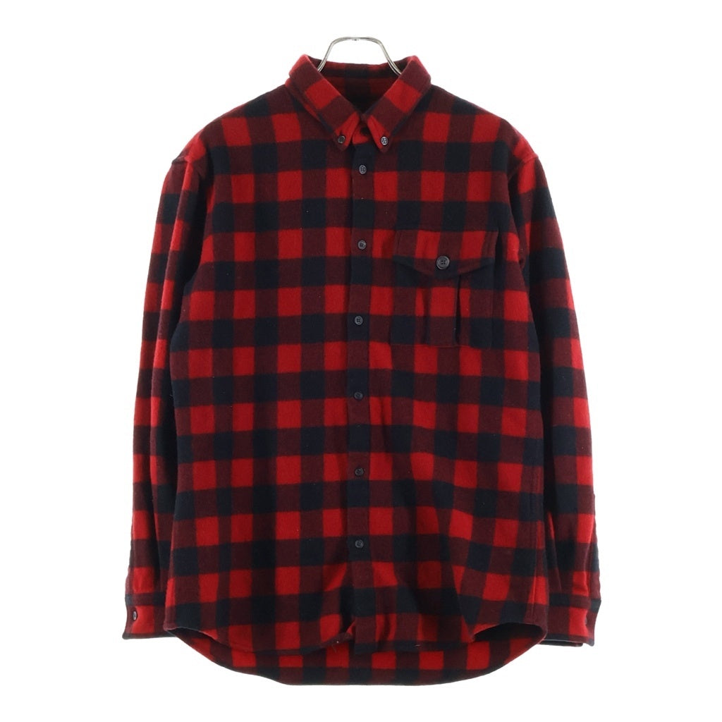 DSQUARED2(ディースクエアード) 23AW ウール チェック 長袖シャツ レッド S71DM0655
