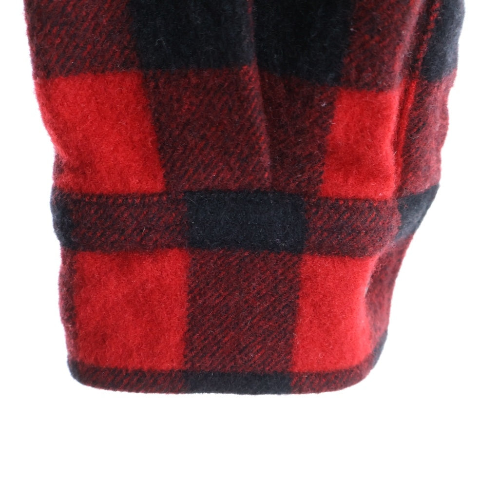 DSQUARED2(ディースクエアード) 23AW ウール チェック 長袖シャツ レッド S71DM0655