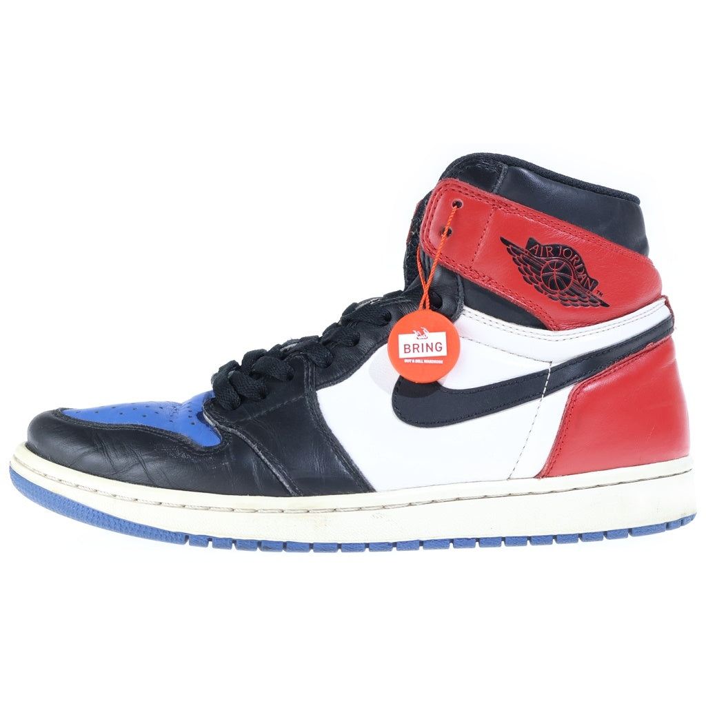 NIKE(ナイキ) AIR JORDAN 1 RETRO HIGH OG TOP 3 エアジョーダン1 トップ ハイカットスニーカー ブラック/レッド/ブルー US10.5/28.5cm 555088‐026