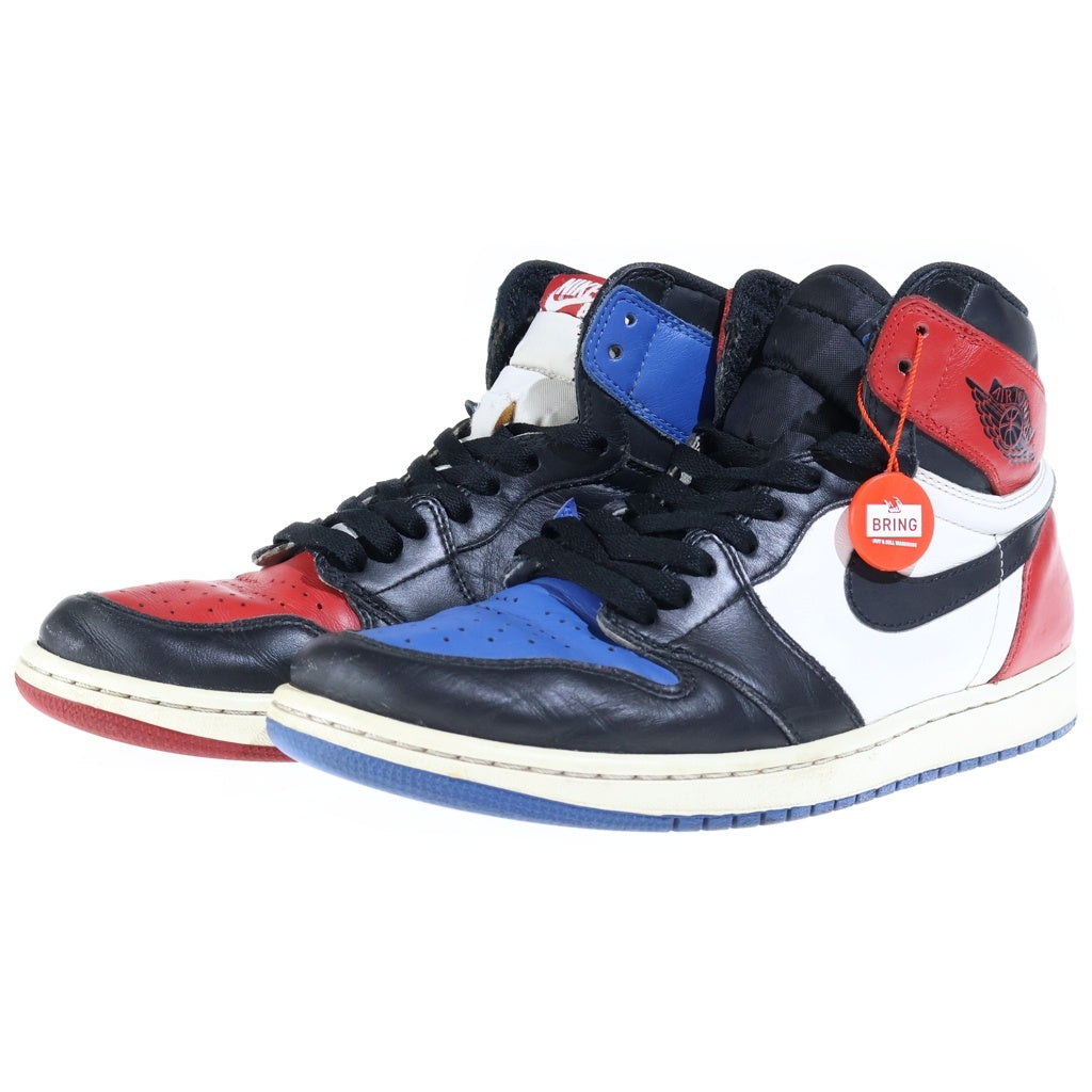 NIKE(ナイキ) AIR JORDAN 1 RETRO HIGH OG TOP 3 エアジョーダン1 トップ ハイカットスニーカー ブラック/レッド/ブルー US10.5/28.5cm 555088‐026