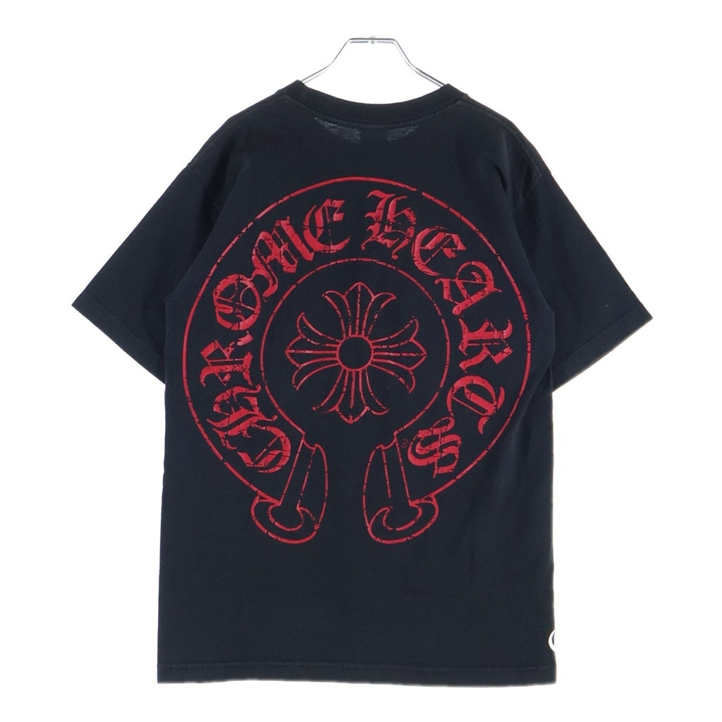 CHROME HEARTS(クロムハーツ) OLD CH PLS ホースシュー 半袖Tシャツ カットソー ブラック