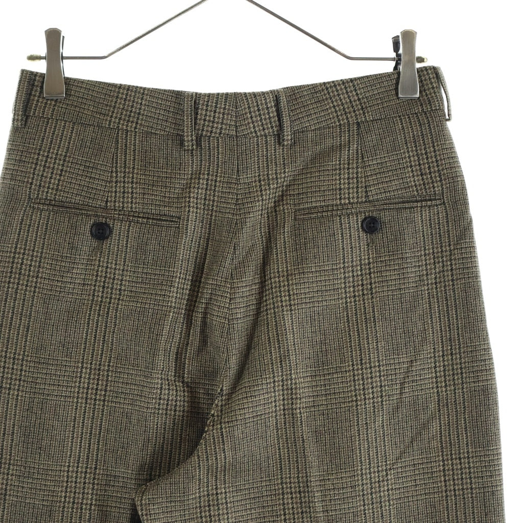 CELINE(セリーヌ) SKATE PANTS PRINCE OF WALES CHECK スケート プリンス オブ ウェールズ チェックパンツ ブラウン 2P555983N