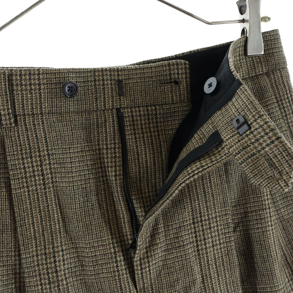 CELINE(セリーヌ) SKATE PANTS PRINCE OF WALES CHECK スケート プリンス オブ ウェールズ チェックパンツ ブラウン 2P555983N
