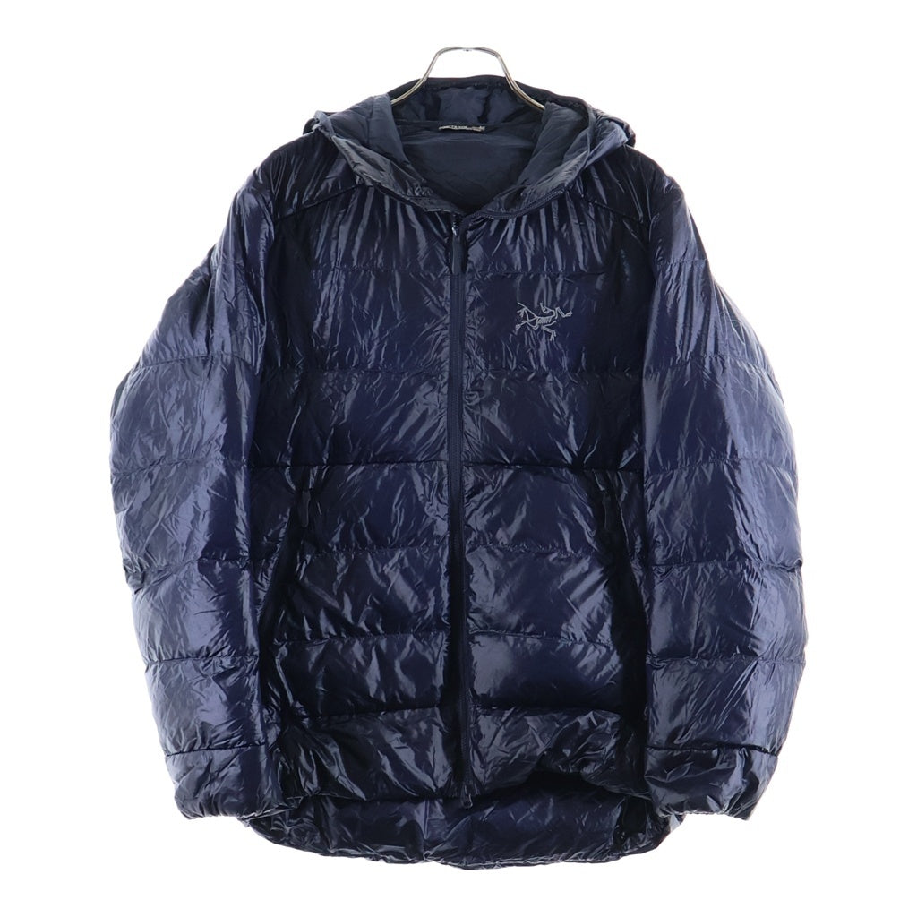 ARC'TERYX(アークテリクス) CERIUM SV HOODY セリーム ロゴデザイン フーデッド 中綿ジャケット ネイビー X000010555