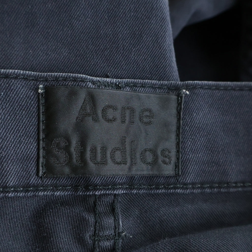 Acne Studios(アクネ ストゥディオズ) マルチポケット ジップアップ スキニーパンツ ブラック