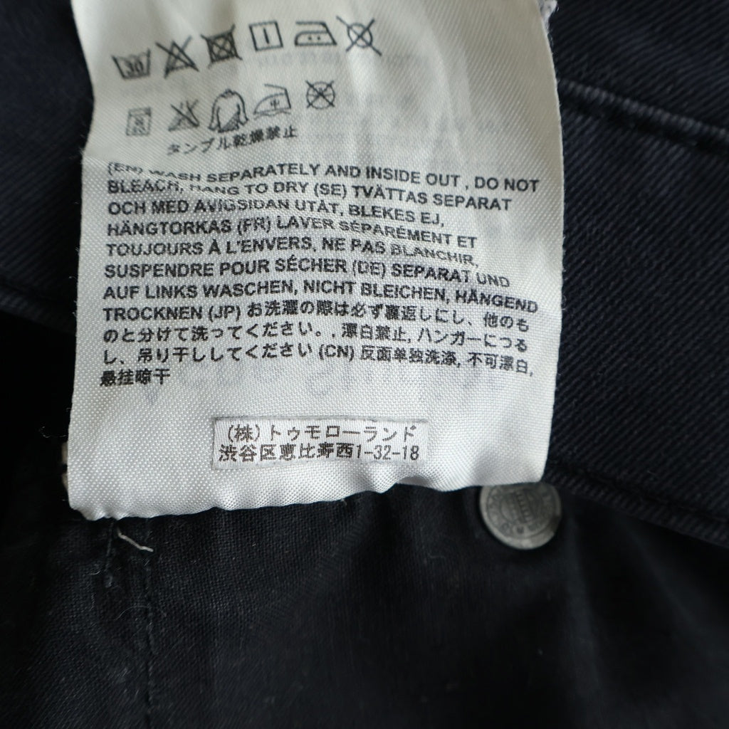 Acne Studios(アクネ ストゥディオズ) マルチポケット ジップアップ スキニーパンツ ブラック