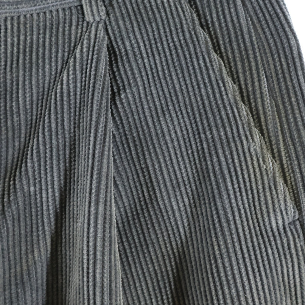 JOHN LAWRENCE SULLIVAN(ジョンローレンスサリバン) COTTON CORDUROY WIDE TROUSERS コットン コーデュロイ ワイド パンツ グレー 2B001-0123-01