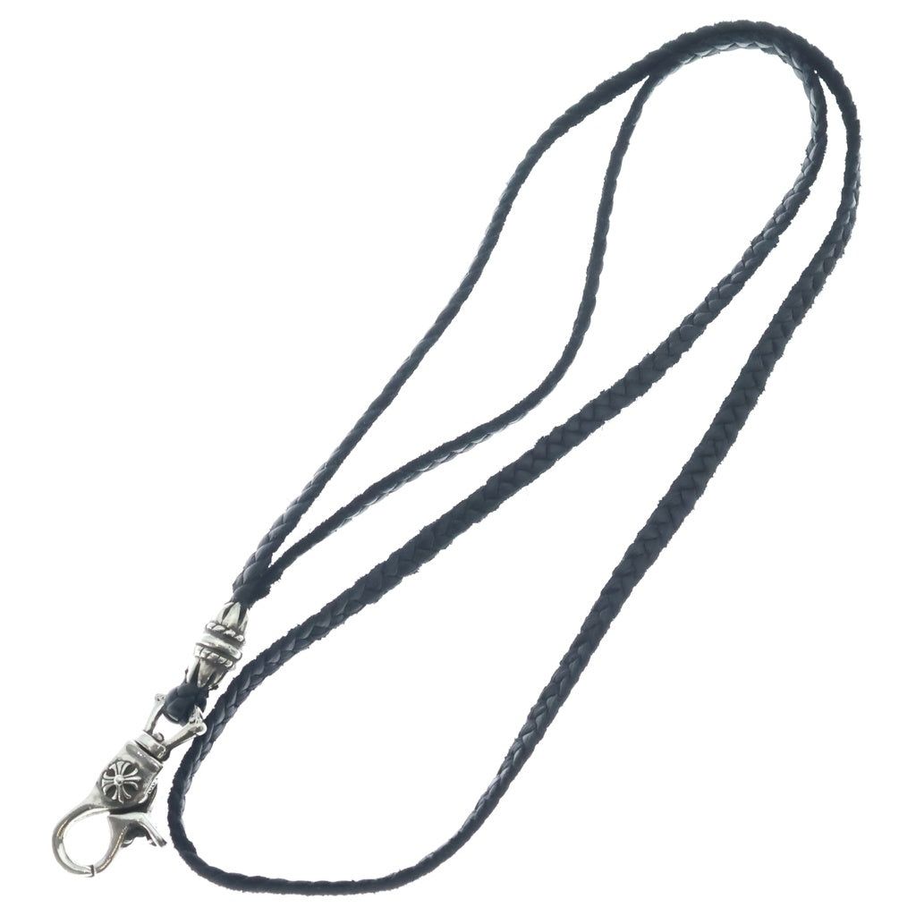 CHROME HEARTS(クロムハーツ) CH LANYARS ランヤード クロスクリップホルダーネックレス シルバー/ブラック