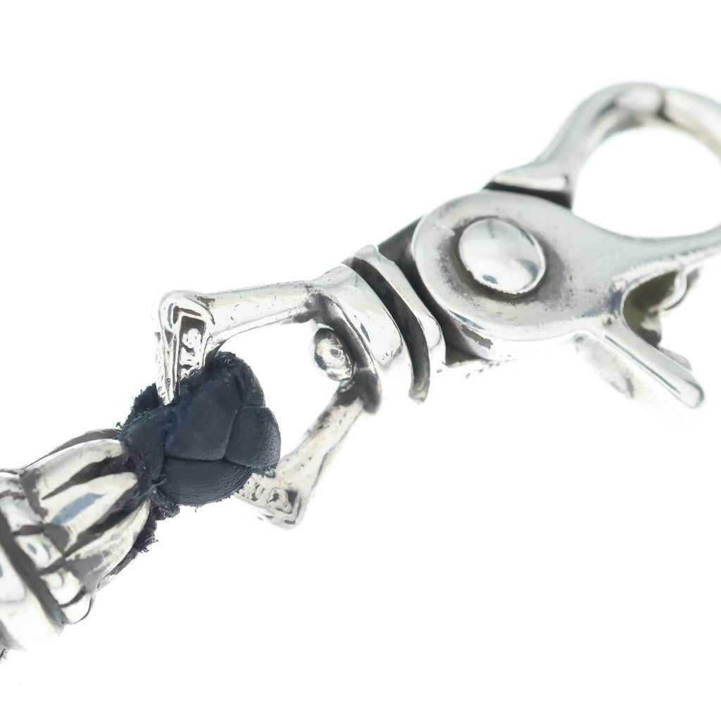 CHROME HEARTS(クロムハーツ) CH LANYARS ランヤード クロスクリップホルダーネックレス シルバー/ブラック