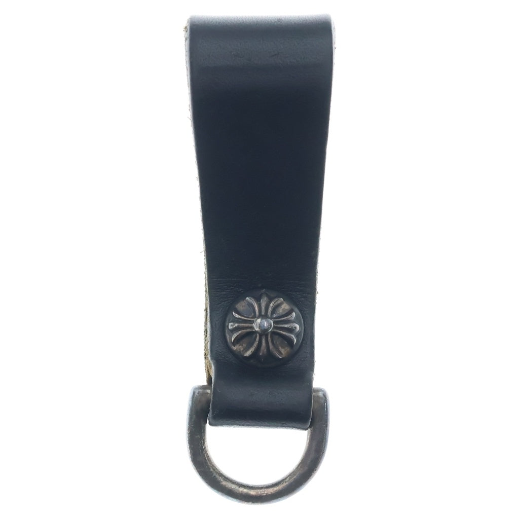 CHROME HEARTS(クロムハーツ) BELT LOOP D RING Dリング クロスボールベルトループ ブラック/シルバー BCA415