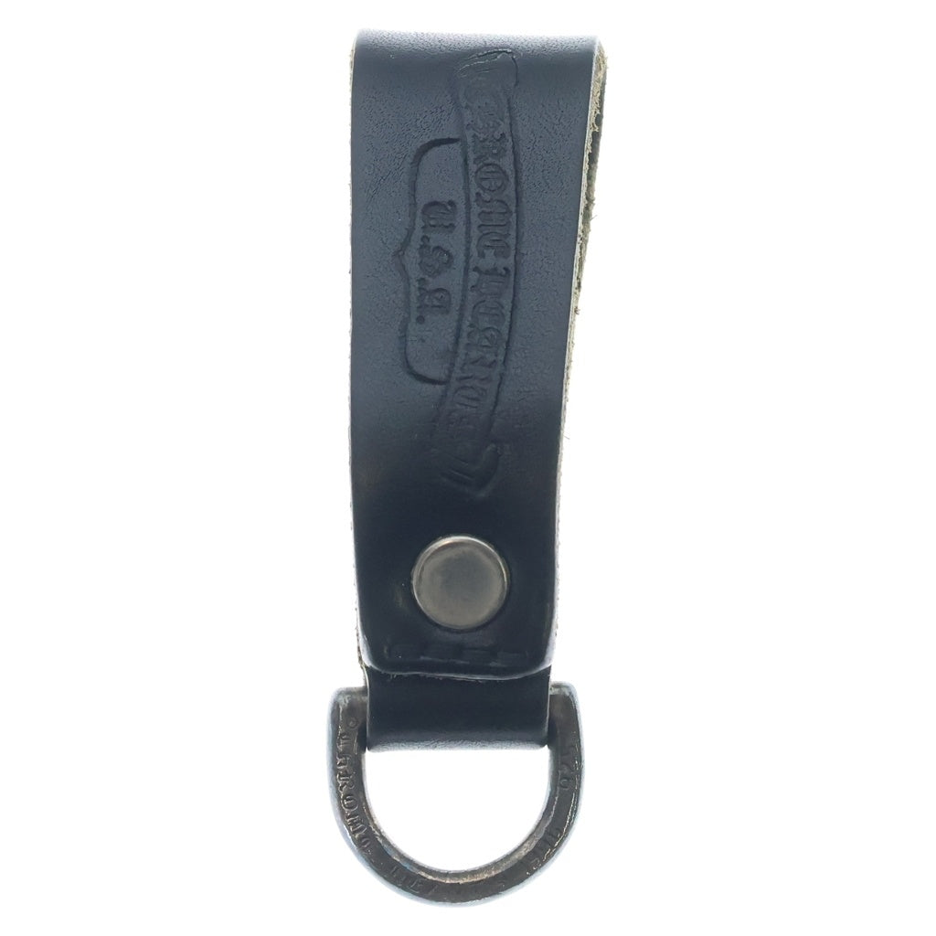 CHROME HEARTS(クロムハーツ) BELT LOOP D RING Dリング クロスボールベルトループ ブラック/シルバー BCA415