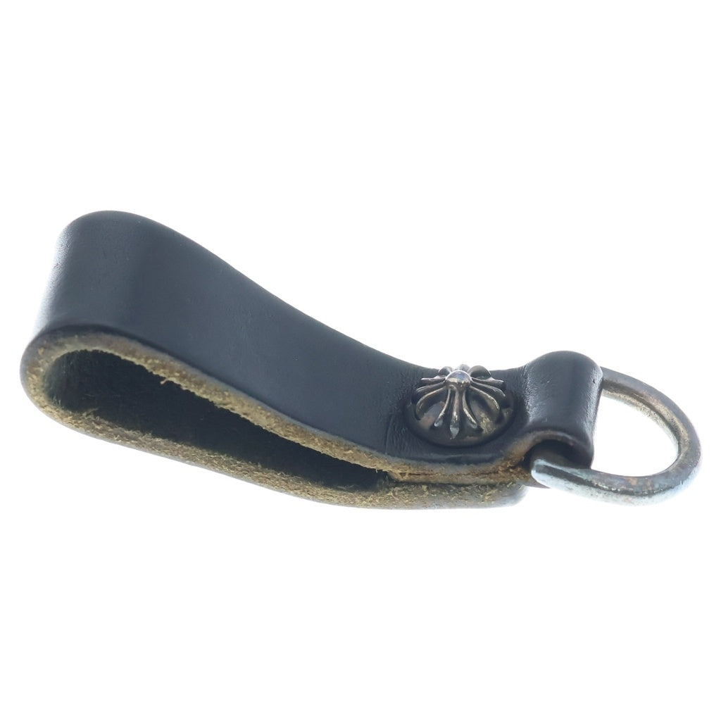 CHROME HEARTS(クロムハーツ) BELT LOOP D RING Dリング クロスボールベルトループ ブラック/シルバー BCA415