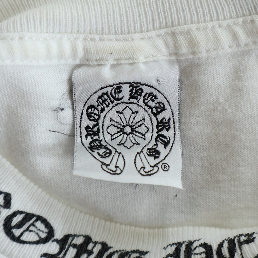 CHROME HEARTS(クロムハーツ) OLD VINE DAGGER LOGO S/S TEE オールド ヴァインダガーロゴプリント Tシャツカット ホワイト