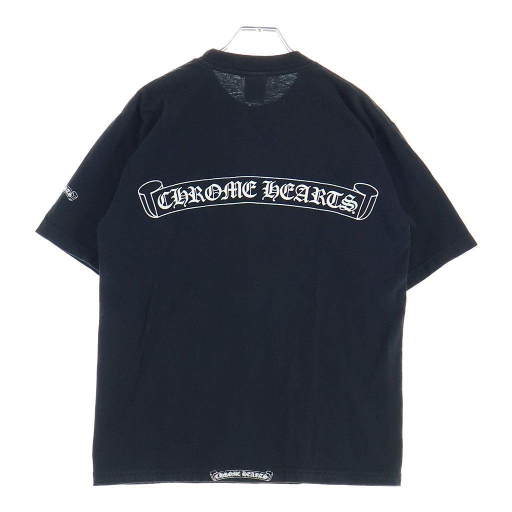 CHROME HEARTS(クロムハーツ) OLD VINE DAGGER LOGO S/S TEE オールド ヴァインダガーロゴプリント Tシャツカット ブラック