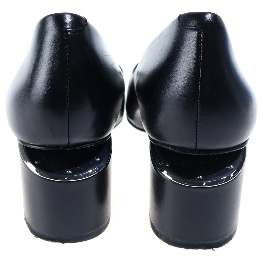 ALEXANDER WANG(アレキサンダーワン) メタルパンプス レザー ヒールブーツ パンプス ブラック レディース 303114S16