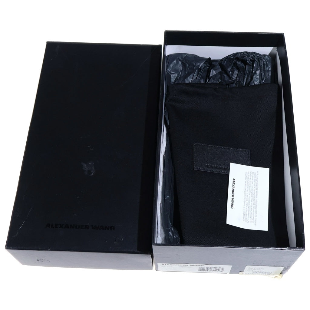 ALEXANDER WANG(アレキサンダーワン) メタルパンプス レザー ヒールブーツ パンプス ブラック レディース 303114S16