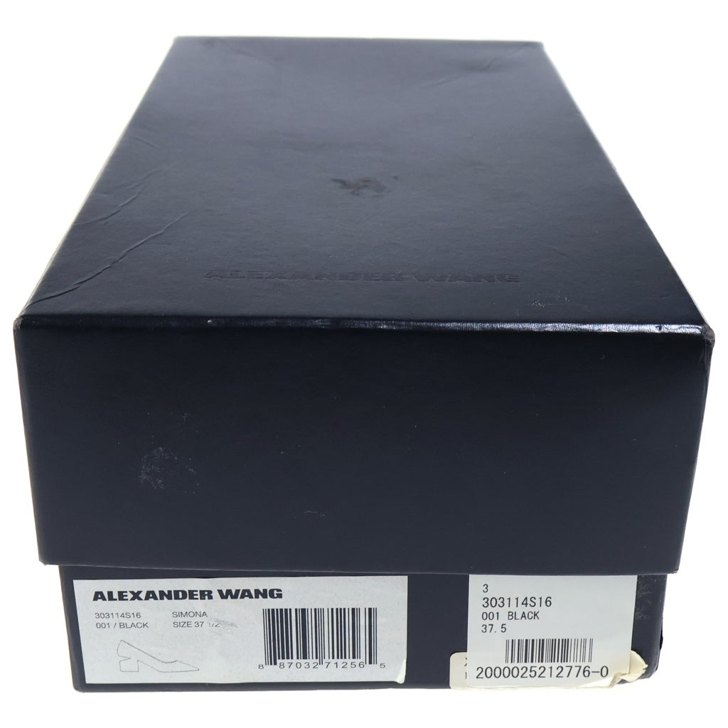 ALEXANDER WANG(アレキサンダーワン) メタルパンプス レザー ヒールブーツ パンプス ブラック レディース 303114S16