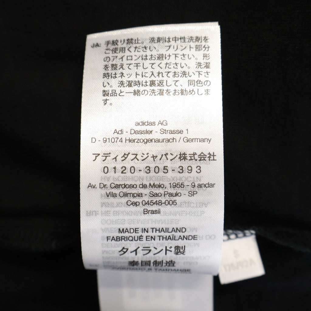 Y-3(ワイスリー) EL5 GFX SS TEE エンブロイダリーデザイン クルーネック カットソー ベースボールシャツ 半袖Tシャツ ブラック KQ9307