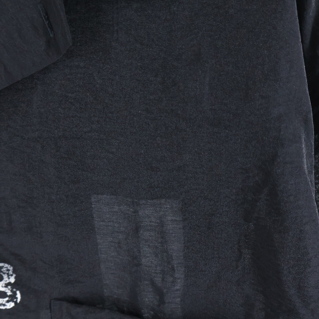 Y-3(ワイスリー) PLACED GRAPHIC SHORT SLEEVE LONG SHIRT プレースト グラフィック オープンカラー ロング 半袖シャツ ブラック KR0169