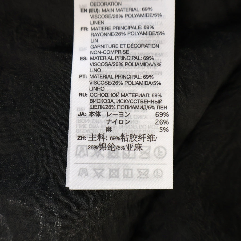 Y-3(ワイスリー) PLACED GRAPHIC SHORT SLEEVE LONG SHIRT プレースト グラフィック オープンカラー ロング 半袖シャツ ブラック KR0169