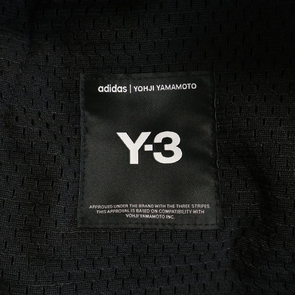 Y-3(ワイスリー) US MESH SHORTS ロゴデザイン ドローストリング メッシュ ショートパンツ ブラック KF1083