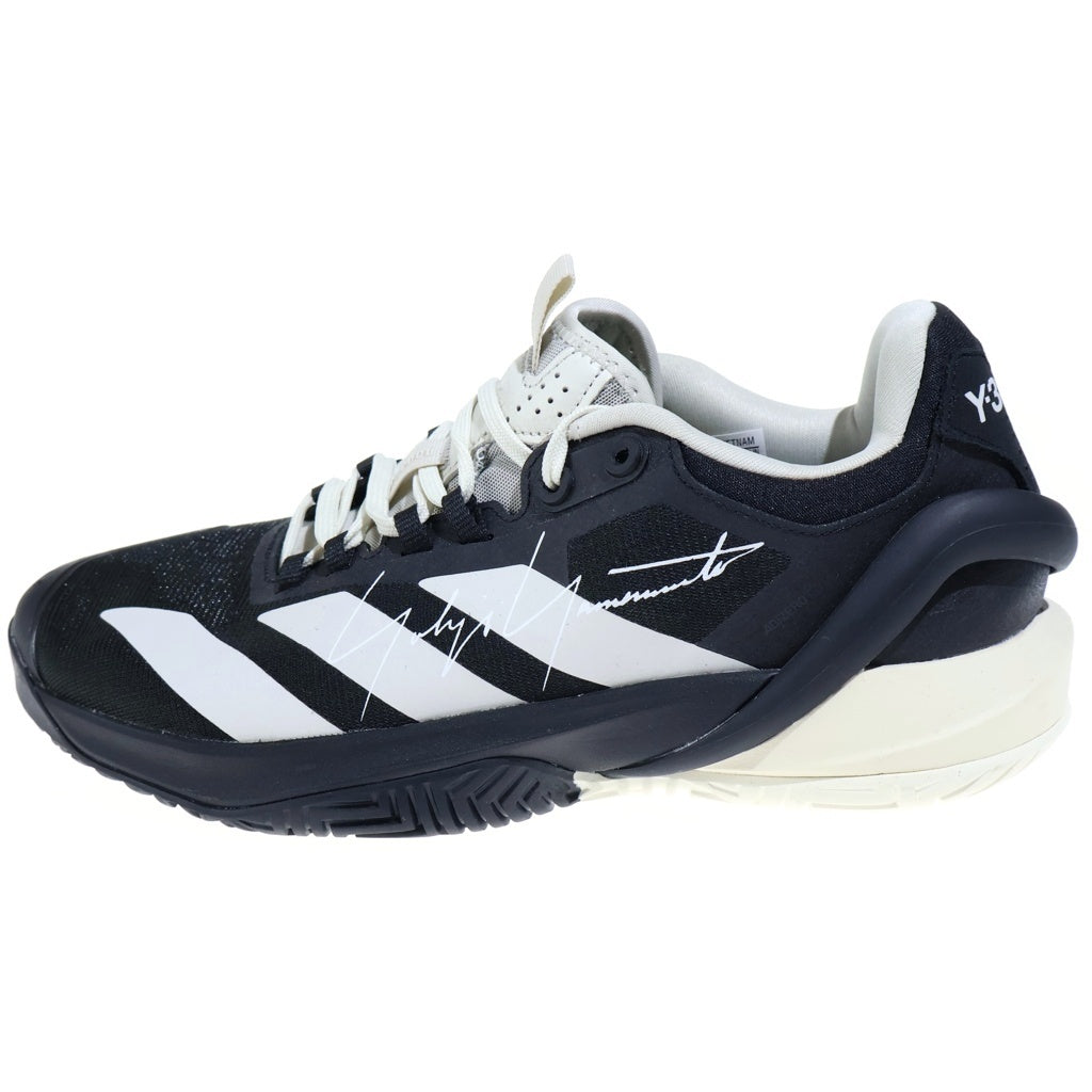 Y-3(ワイスリー) ADIZERO CYBERSONIC 2 TENNIS アディゼロ サイバーソニック ツー テニス ローカットスニーカー ブラック US8/26cm JR4348