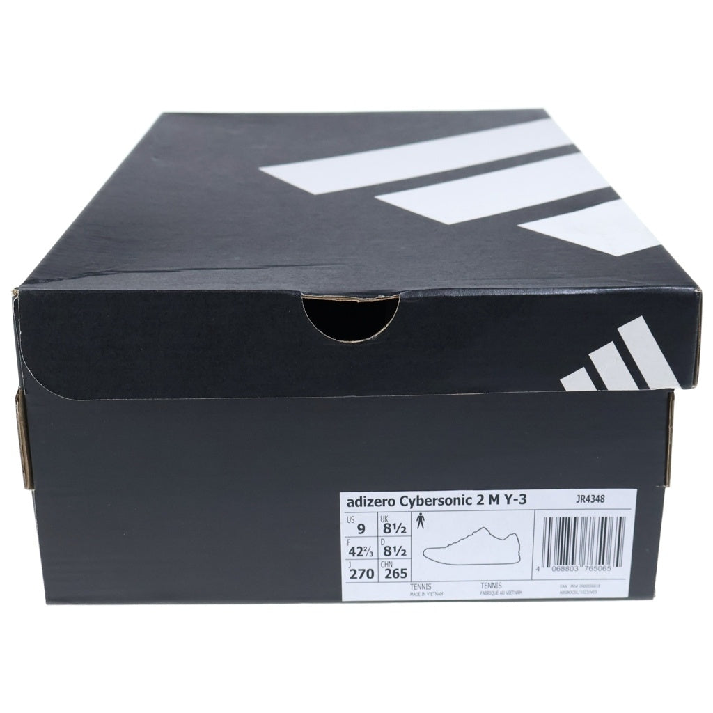 Y-3(ワイスリー) ADIZERO CYBERSONIC 2 TENNIS アディゼロ サイバーソニック ツー テニス ローカットスニーカー ブラック US9/27cm JR4348
