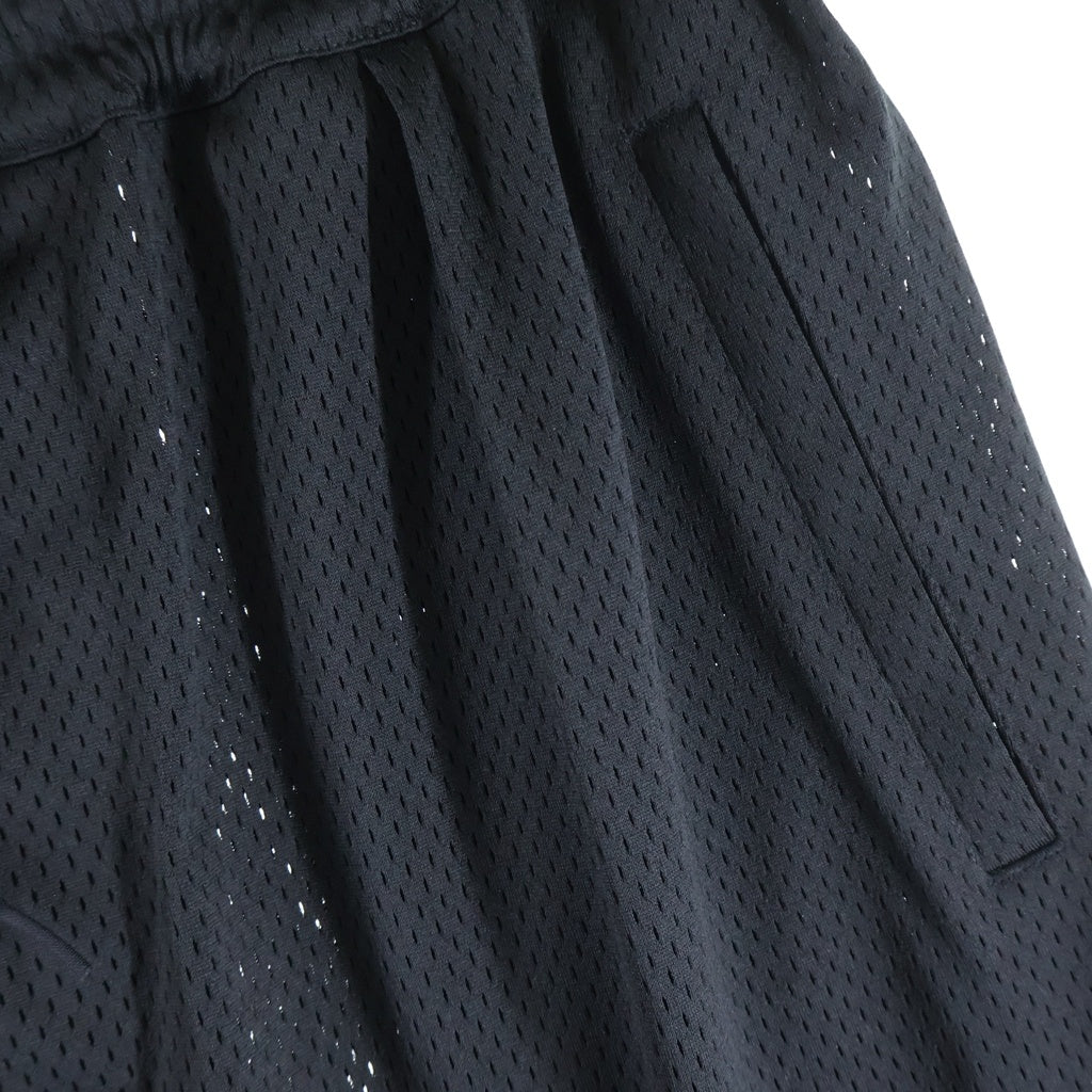 Y-3(ワイスリー) US MESH SHORTS ロゴデザイン ドローストリング メッシュ ショートパンツ ブラック KF1083
