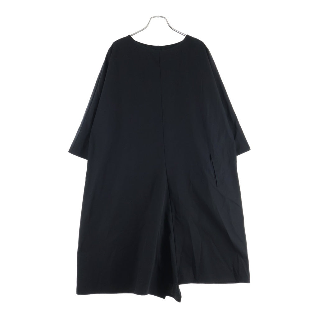 Y-3(ワイスリー) Ry WRINKLED LAWN BIG SILHOUETTE DRESS レーヨン リンクルド ローン ビッグ シルエット ドレス レディース ブラック FP-D63-003