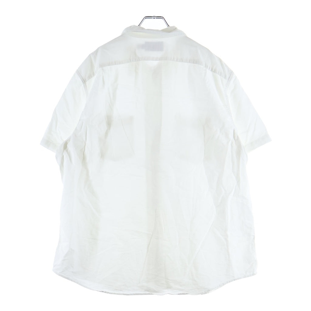 RRL(ダブルアールエル) 胸ポケットデザイン レギュラーカラー 半袖シャツ ホワイト