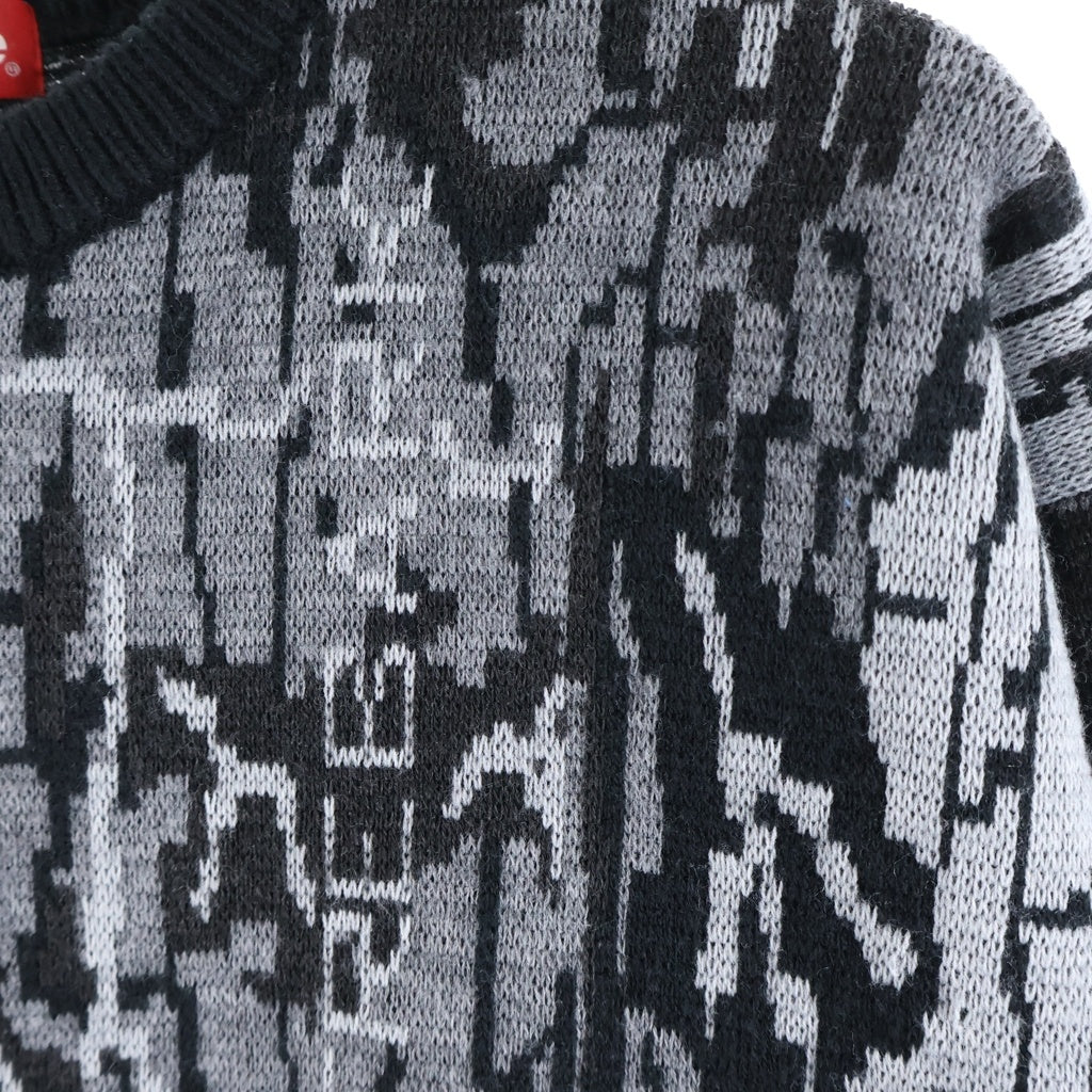 SUPREME(シュプリーム) 22AW Trebark Camo Sweater ツリーバーク カモ柄 クルーネック ニット セーター グレー