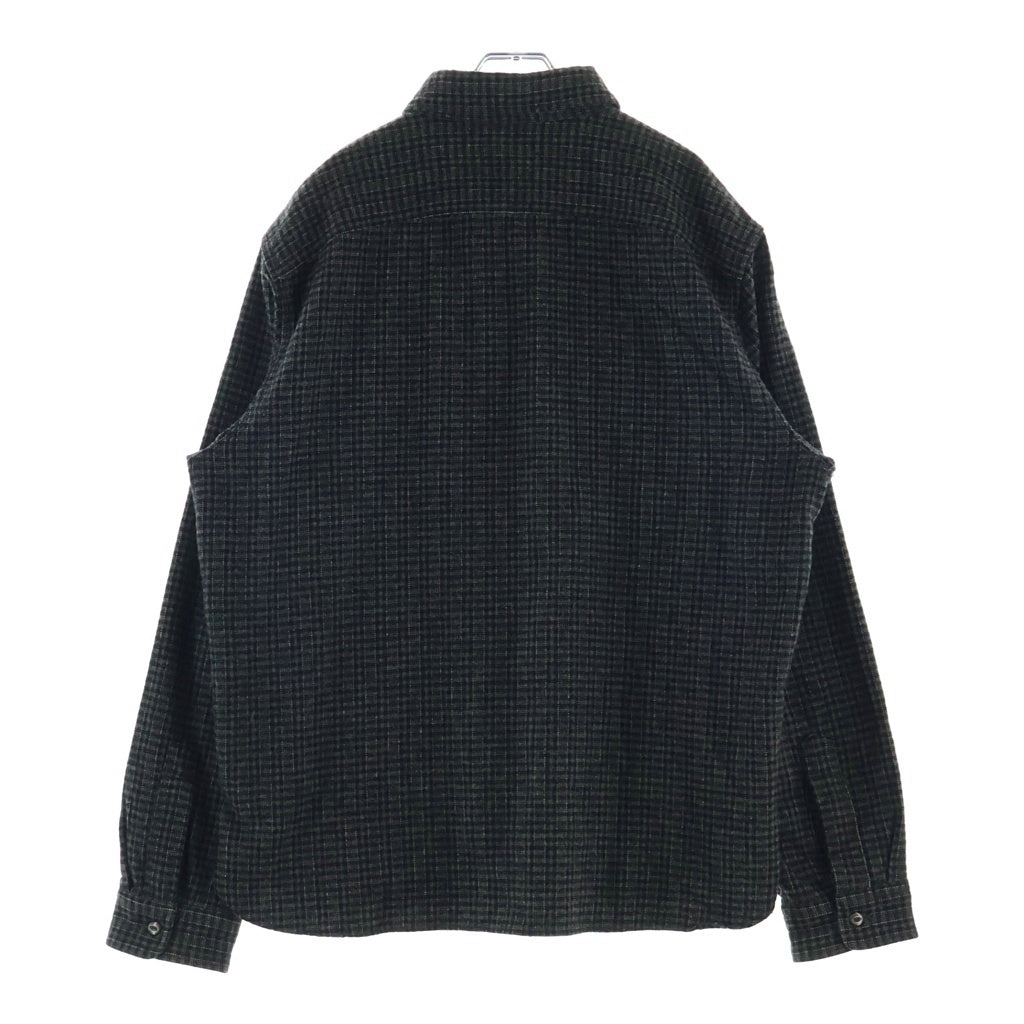 RRL(ダブルアールエル) 胸ポケットデザイン ツイード 長袖シャツ ブラウン