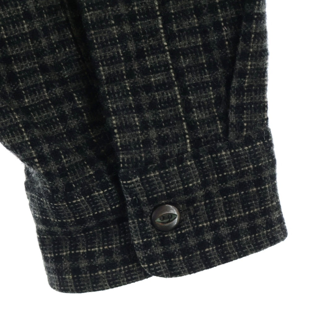 RRL(ダブルアールエル) 胸ポケットデザイン ツイード 長袖シャツ ブラウン