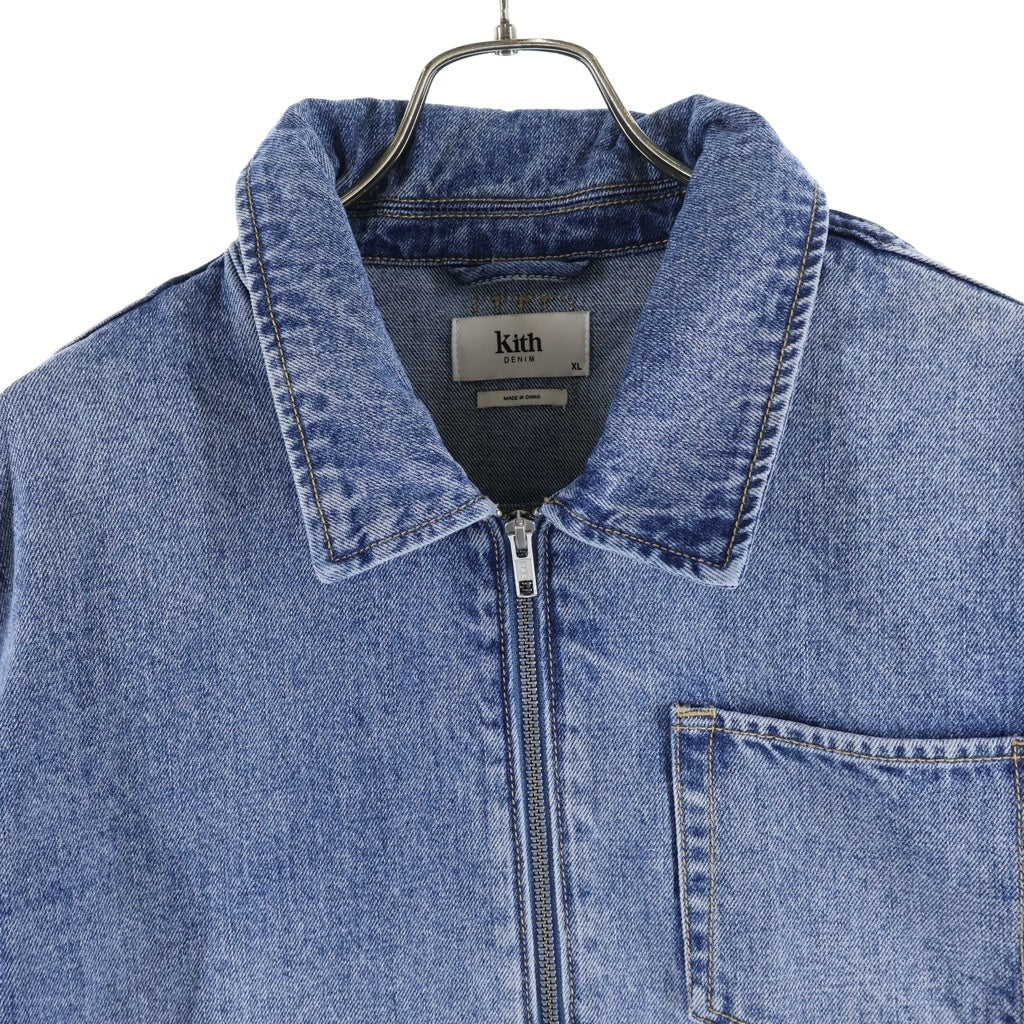 KITH(キス) LAIGHT 2.0 DENIM JACKET ライト ジップアップ デニムジャケット インディゴ KHM010089