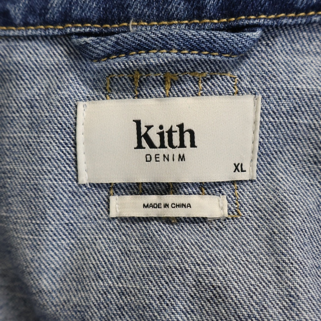 KITH(キス) LAIGHT 2.0 DENIM JACKET ライト ジップアップ デニムジャケット インディゴ KHM010089
