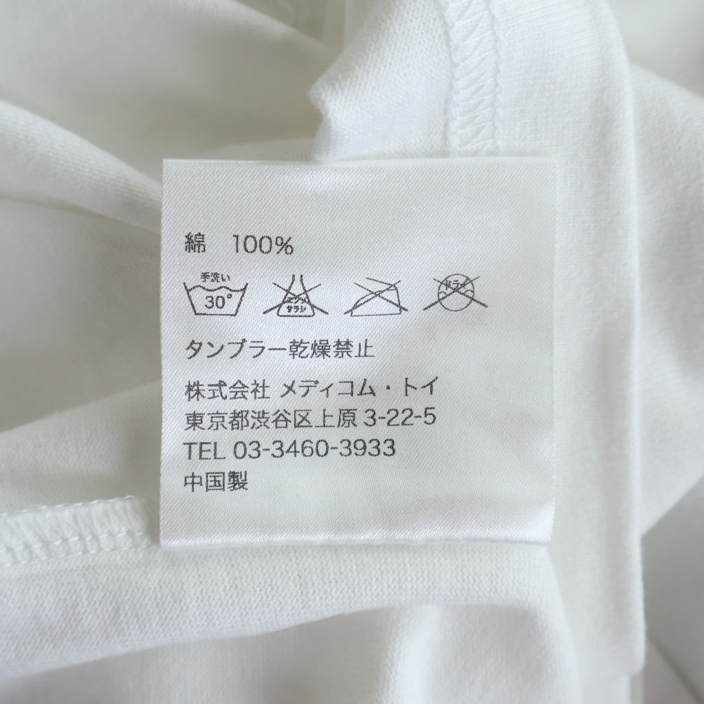 Original Fake(オリジナルフェイク) ×KAWS WONDERWALL カウズ ワンダーウォール クルーネック カットソー 半袖Tシャツ ホワイト