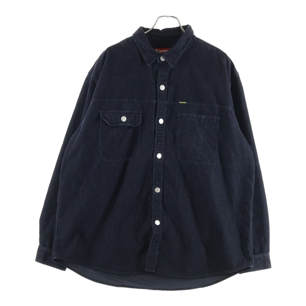 SUPREME(シュプリーム) 25SS Washed Corduroy Long Sleeve Shirt ウオッシュド コーデュロイ デニムジャケット ブラック