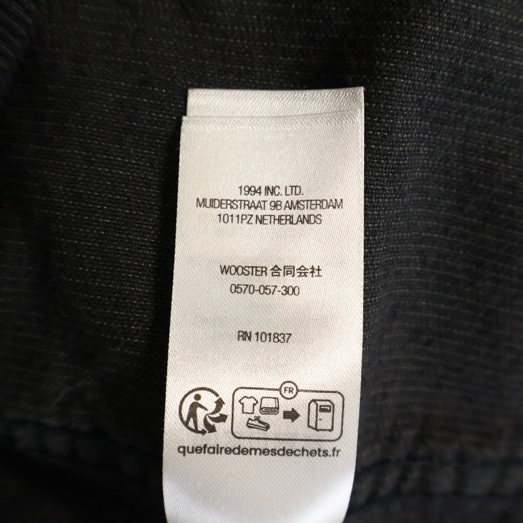 SUPREME(シュプリーム) 25SS Washed Corduroy Long Sleeve Shirt ウオッシュド コーデュロイ デニムジャケット ブラック