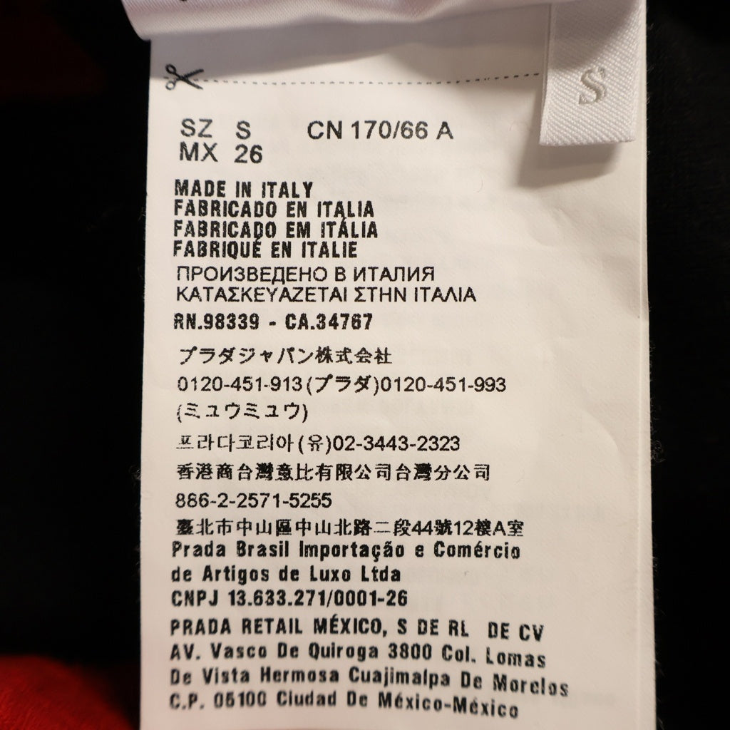 miumiu(ミュウミュウ) 18SS Side Logo Label Sweat Mini Skirt サイドロゴラベル スウェットミニスカート ブラック/レッド MJD153 1TNK レディース