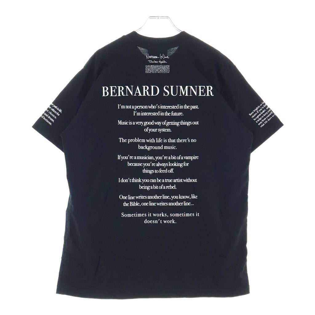 NUMBER (N)INE(ナンバーナイン) NEW ORDER ニューオーダー フォトグラフィックデザイン クルーネック カットソー 半袖Tシャツ ブラック