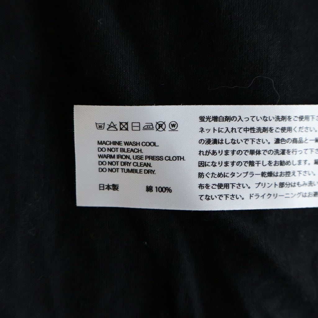 NUMBER (N)INE(ナンバーナイン) NEW ORDER ニューオーダー フォトグラフィックデザイン クルーネック カットソー 半袖Tシャツ ブラック